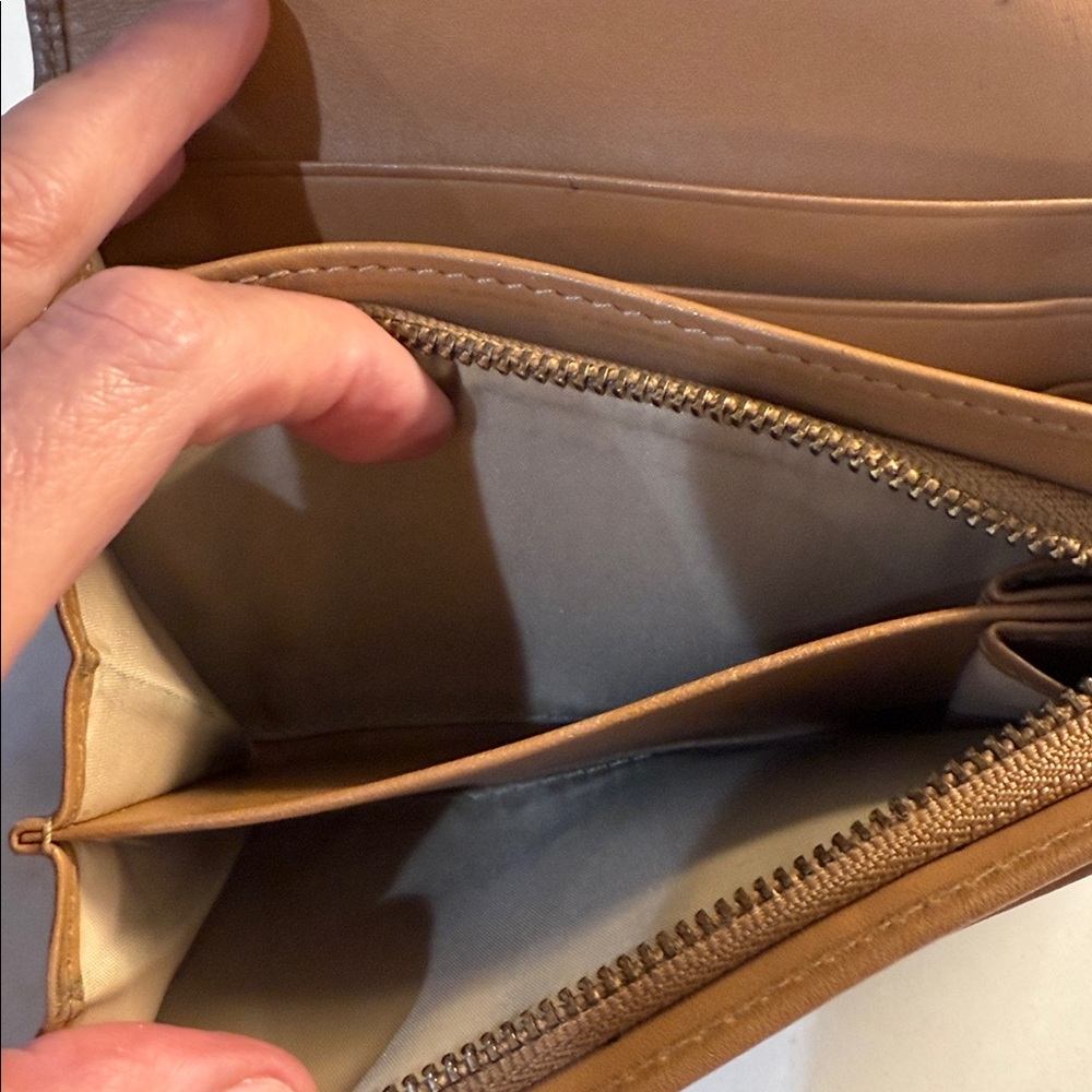 Coach Brown Monogram Wallet - Picture 6 of 8